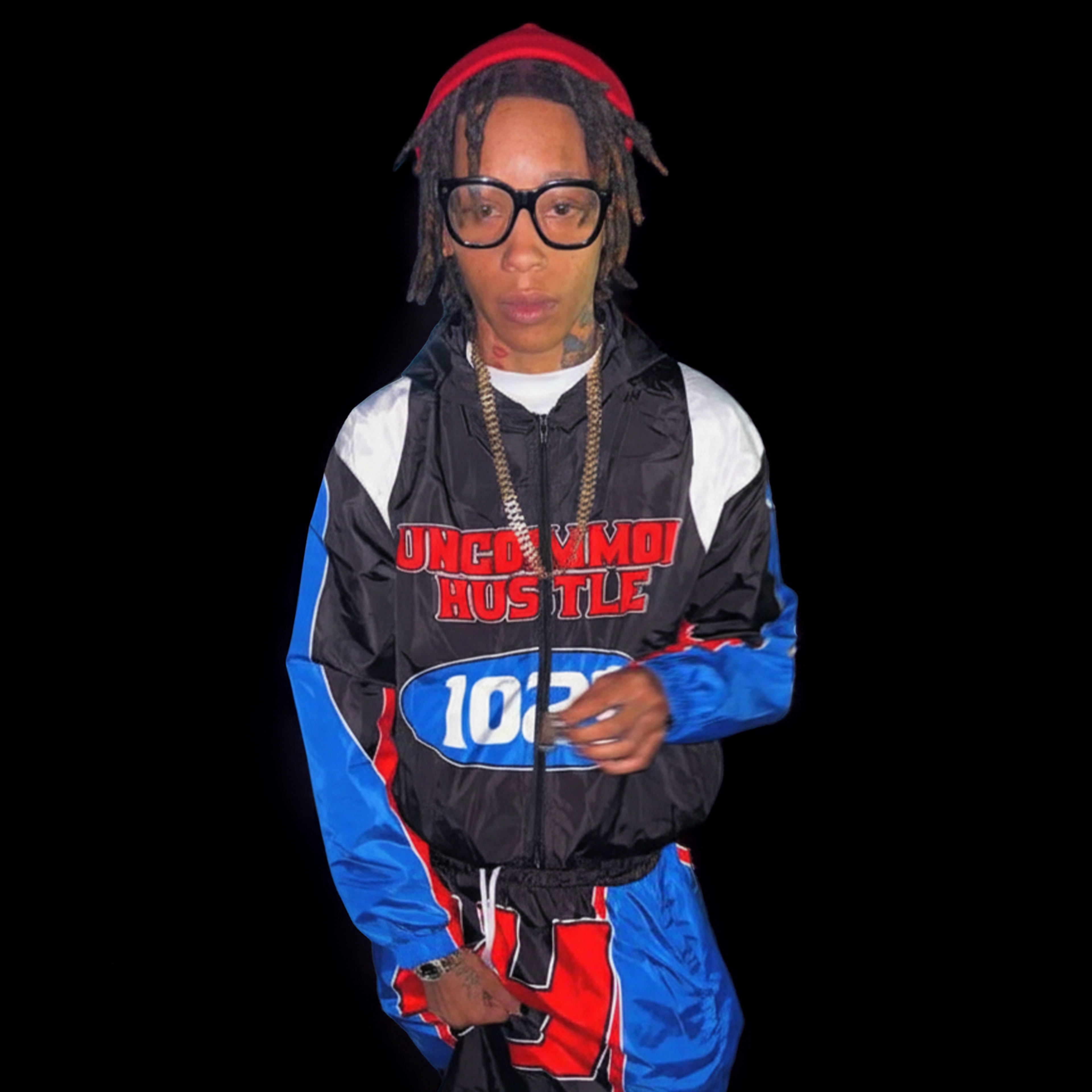 Uncommon Track Suit Blue + Red