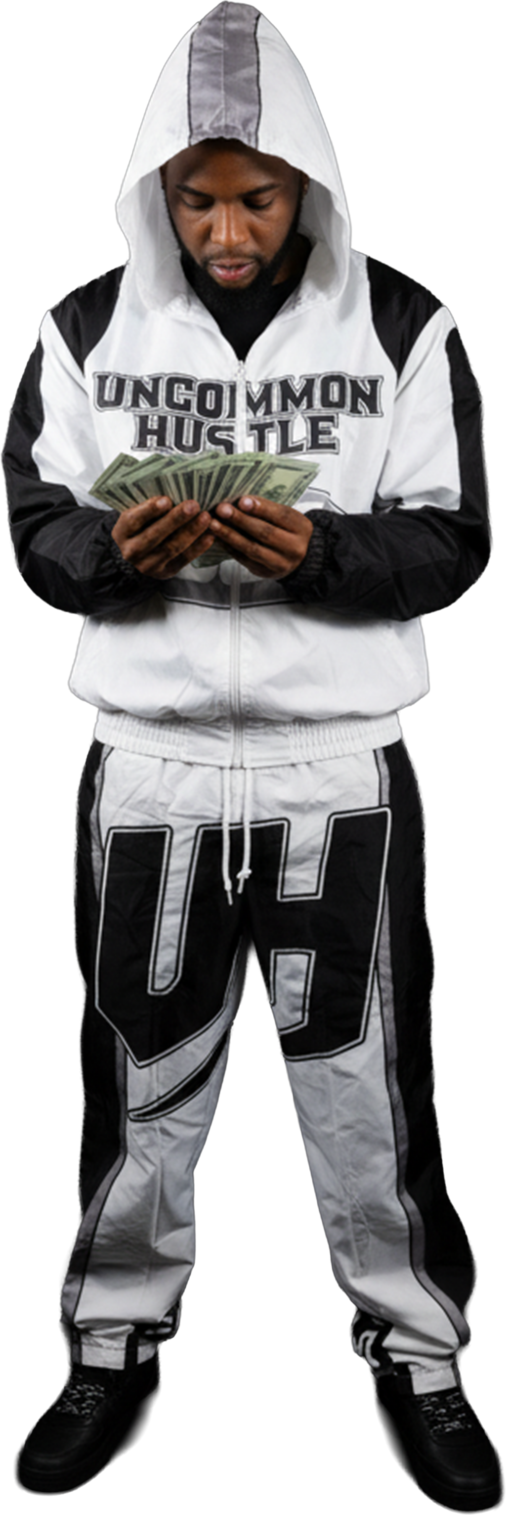 Uncommon Track Suit Black + White