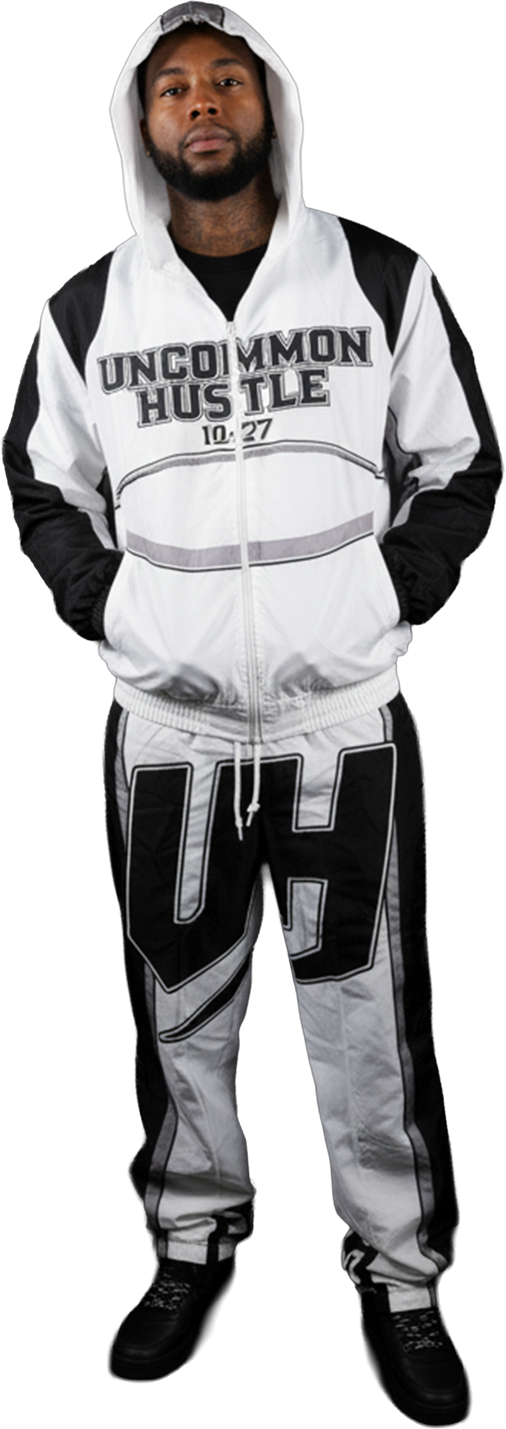 Uncommon Track Suit Black + White