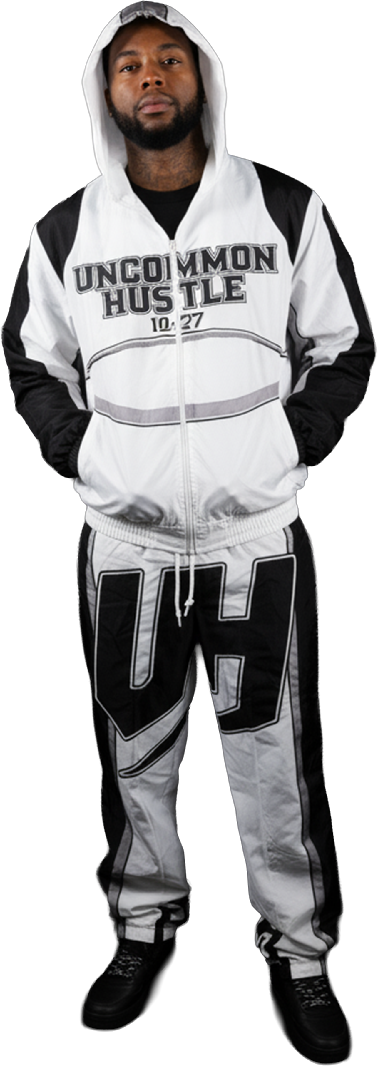 Uncommon Track Suit Black + White